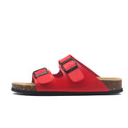 Capri Leather Sandal — Red