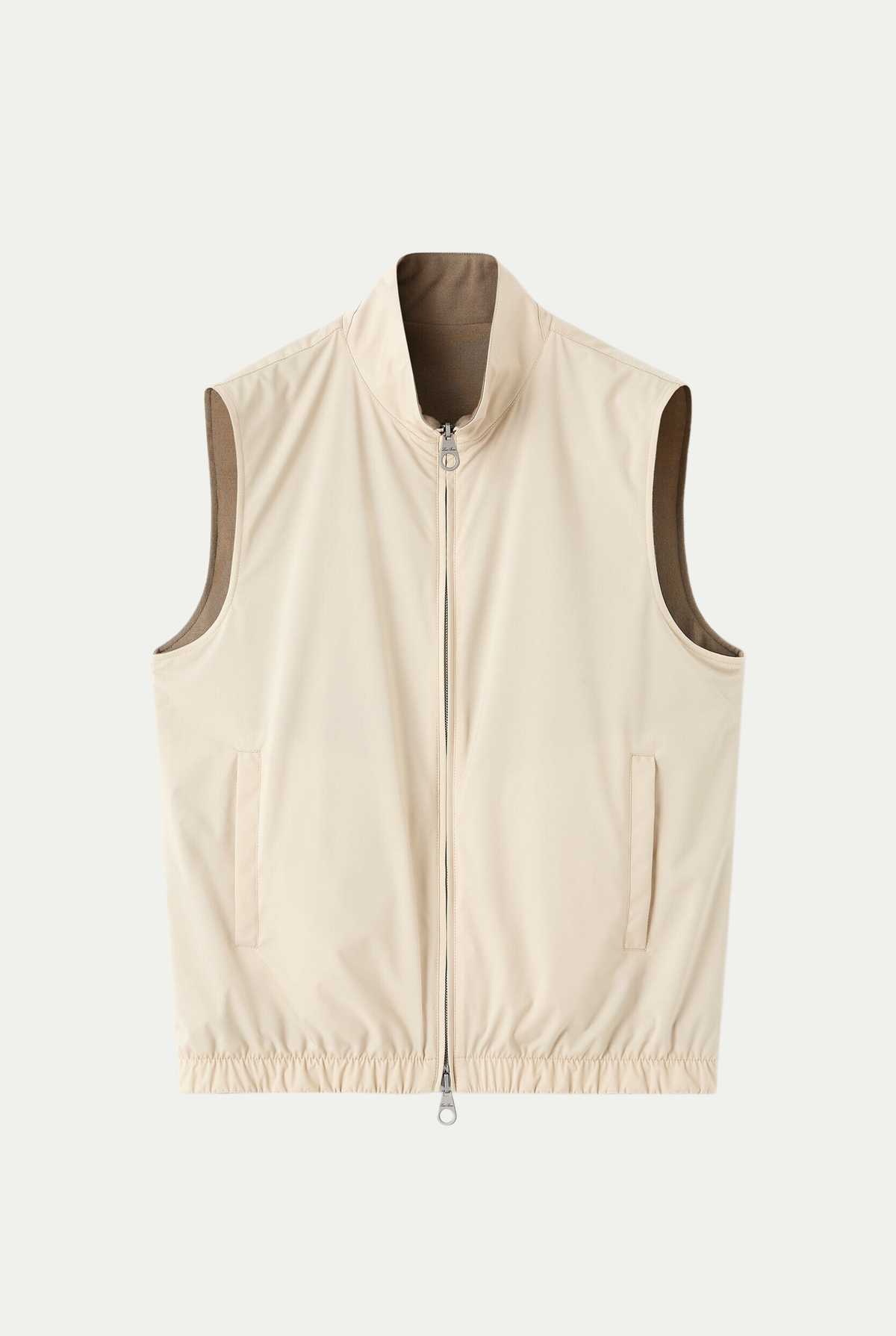Wendbare Weste Beige