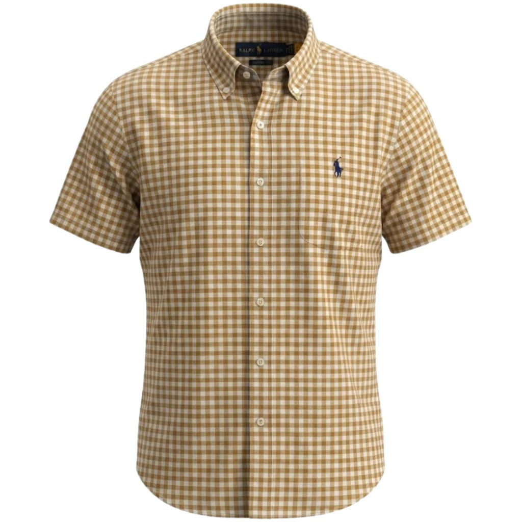 1057 Hemd RL Kurzarm aus Baumwollpopeline