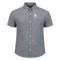 Herren RL Leinenhemd mit kurzem Arm – Schwarz