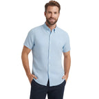 1129 Chemise en lin RL à manches courtes