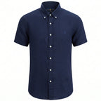 1033 Chemise en lin RL à manches courtes