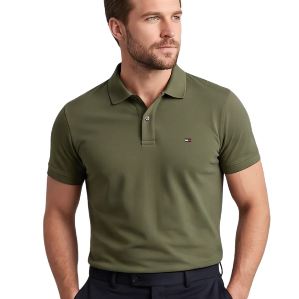496 TH Doppel-Piqué-Poloshirt