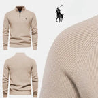 Herren-Stil & Komfort Premium – Half-Zip Jumper + GRATIS Klassisches Hemd