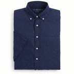 1033 Chemise en lin RL à manches courtes