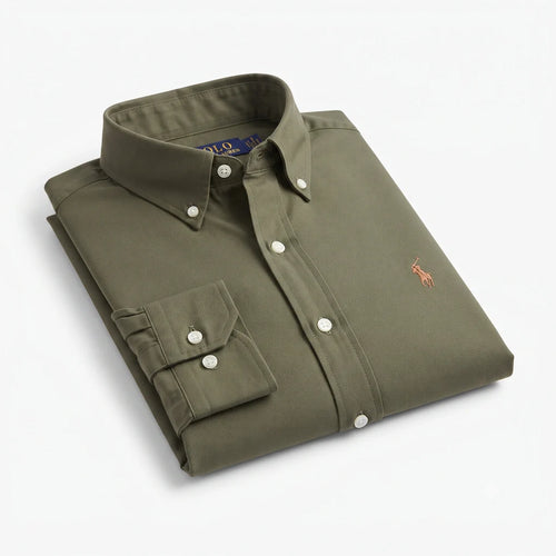 884 Hemd RL Uni Baumwollpopeline