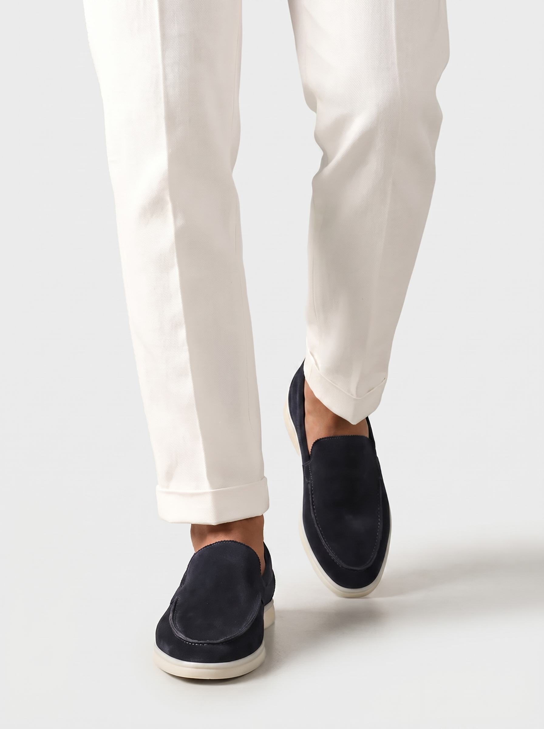 Navy Yacht Loafers