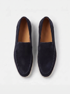 Navy Giorno Loafers