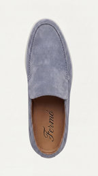 Amalfi Suede City Loafer Baby Blue