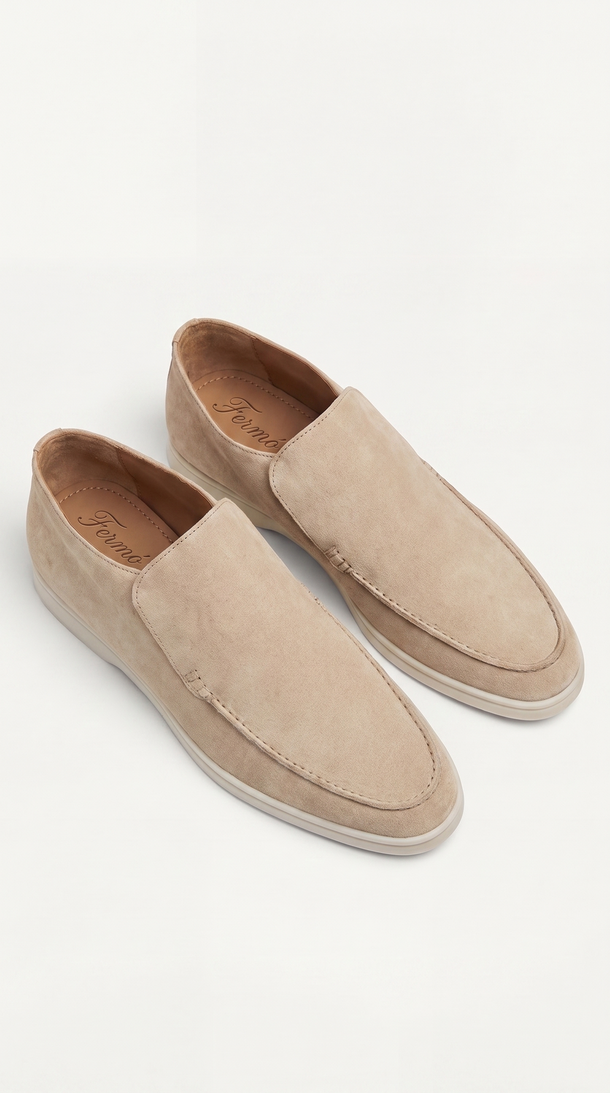 Amalfi Suede City Loafer Light Beige