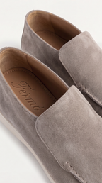 Amalfi Suede City Loafer Light Gray