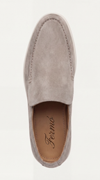 Amalfi Suede City Loafer Light Gray