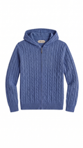 Como Kaschmir-Hoodie Blau
