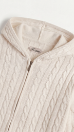 Como Kaschmir-Kapuzenpullover Beige