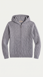 Como Kaschmir-Hoodie Grau