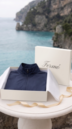 Veste réversible bleu marine