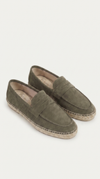 Capri Suede Loafer Olive