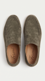 Amalfi Suède City Loafer Dark Taupe