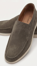 Amalfi Suède City Loafer Dark Taupe