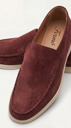 Amalfi Suède City Loafer Burgundy
