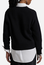 Damenpullover | Schwarzer Polo Bear
