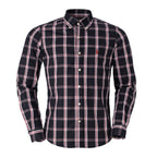 Men's RL Shirt Cotton Plaid - Black Red