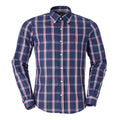 Herren RL Hemd Baumwolle Karo Blau