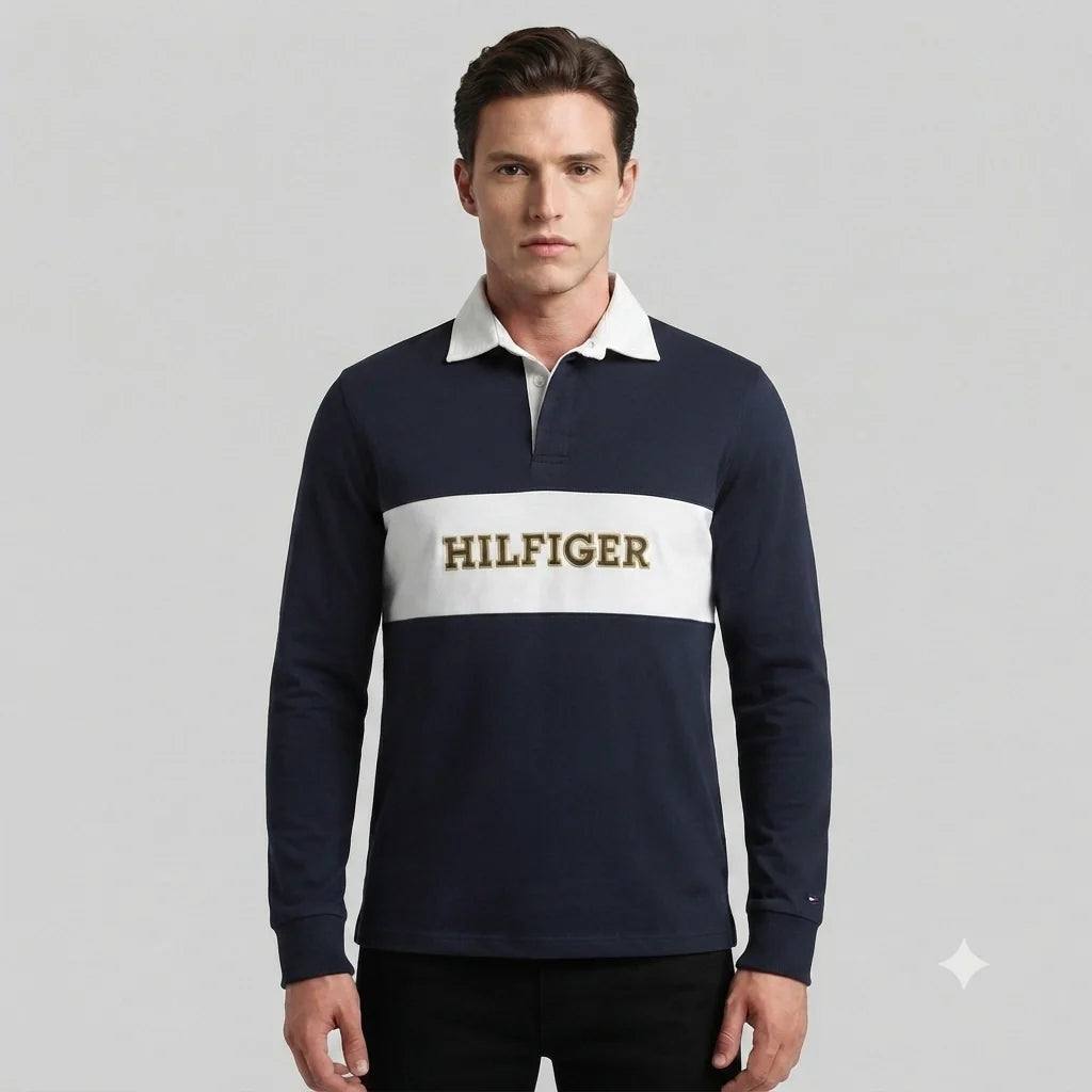 802 TH Langarm-Poloshirt