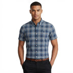 1053 Chemise RL à manches courtes en popeline de coton