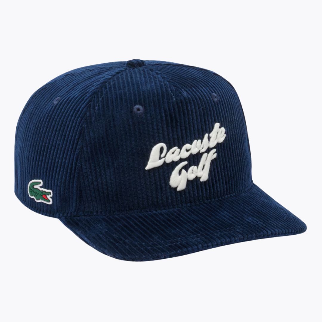 L.C Bestickte Cord Golfmütze