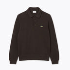 L.C. Geripptes Polo-Sweatshirt aus Baumwolle