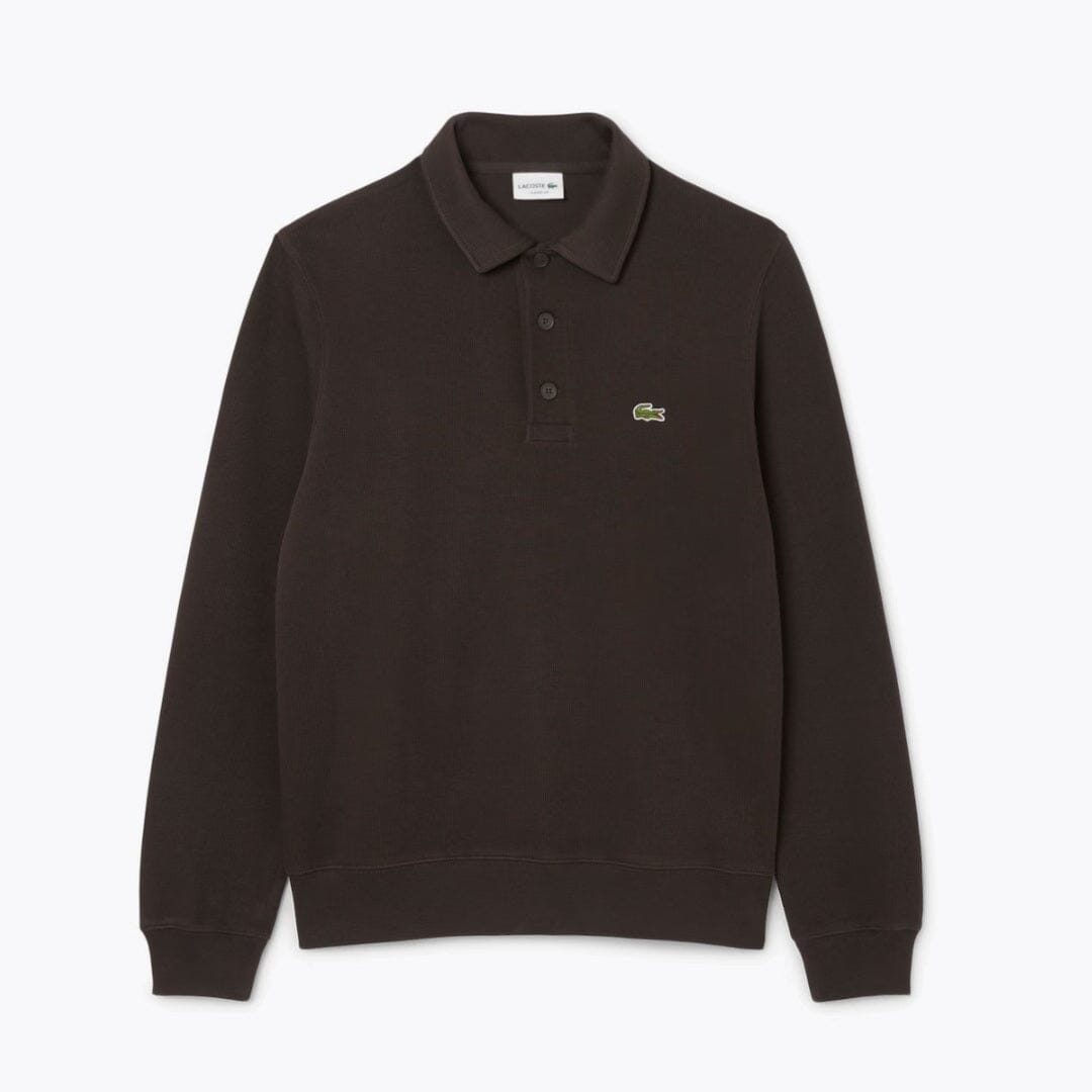 L.C. Geripptes Polo-Sweatshirt aus Baumwolle