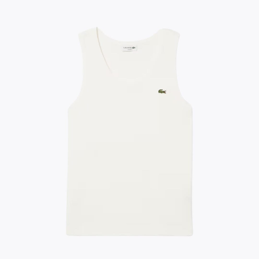 L.C. Slim Fit Geripptes Baumwoll-Tanktop