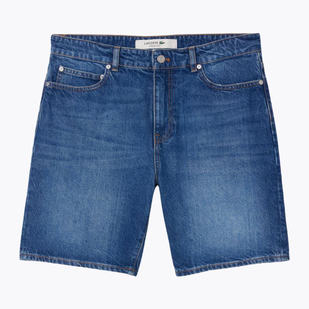 L.C. gerade geschnittene Denim Bermudashorts