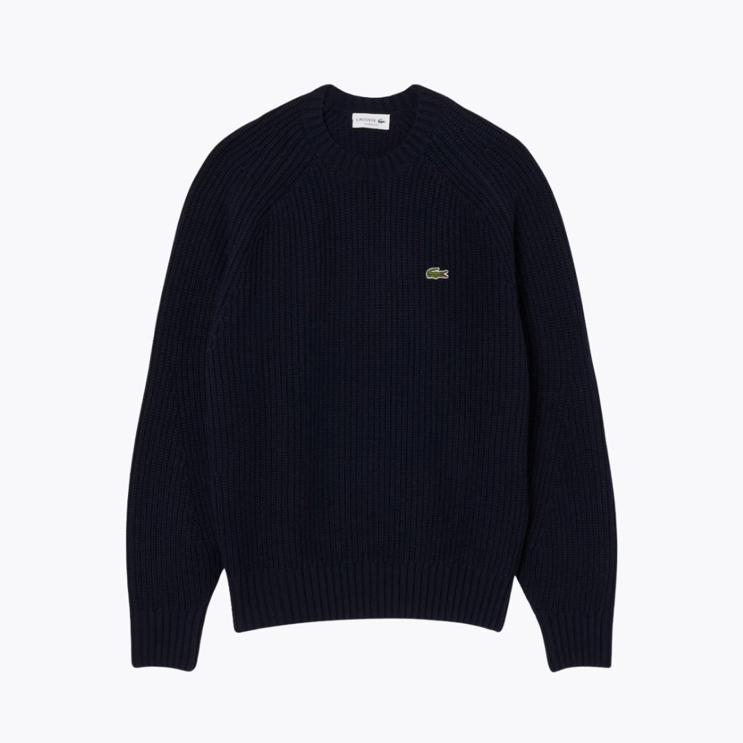 L.C. Pullover aus dicker Kardierter Wolle mit Rundhalsausschnitt
