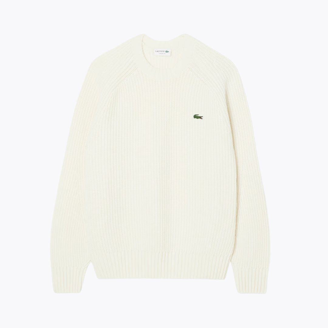 L.C. Pullover aus dicker Kardierter Wolle mit Rundhalsausschnitt