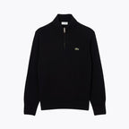 L.C. Rollkragenpullover aus gekämmter Wolle mit Reißverschluss