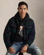 Herren Polo Bear Fleece-Kapuzenpullover