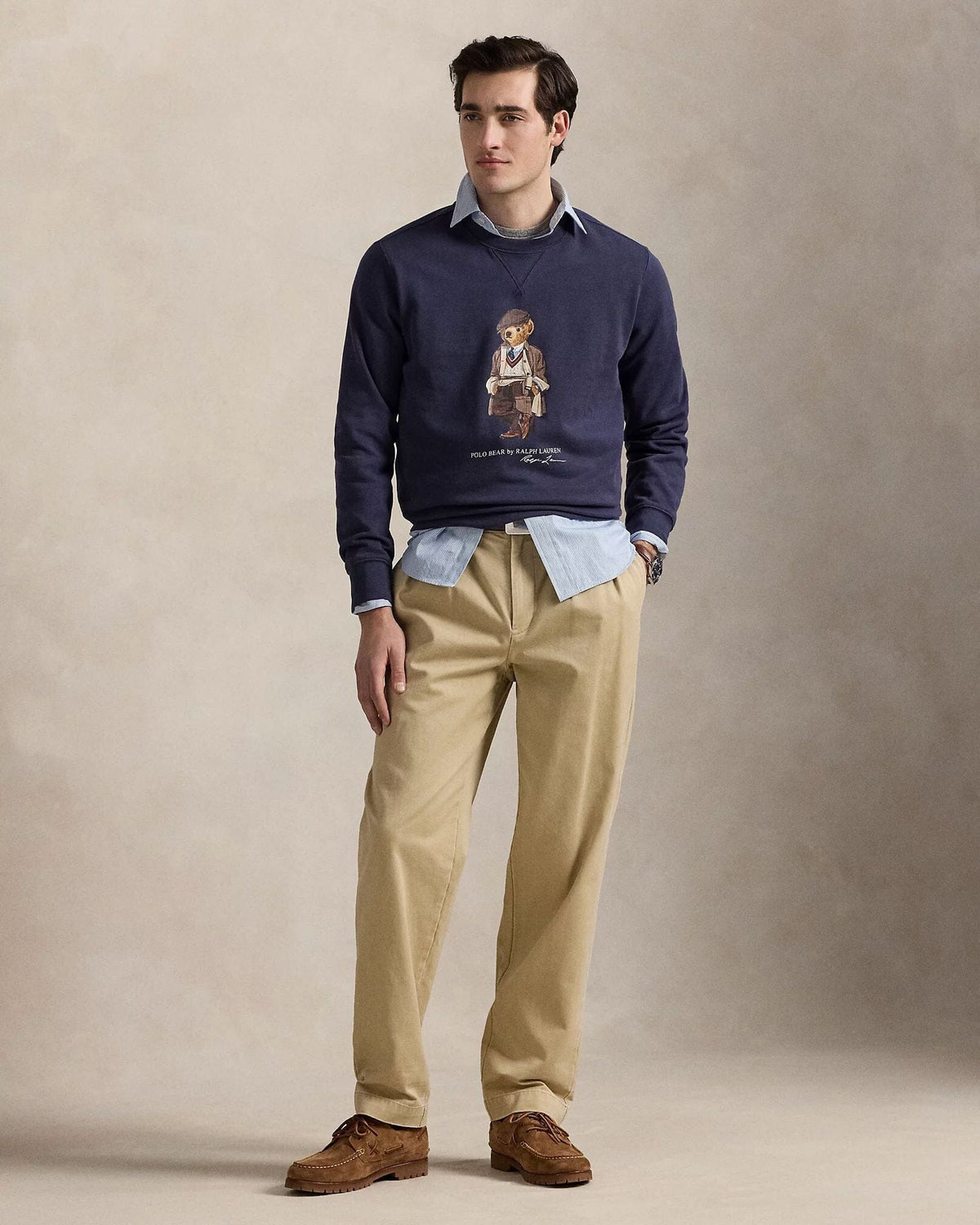 Herren Polo Bear Fleece-Sweatshirt
