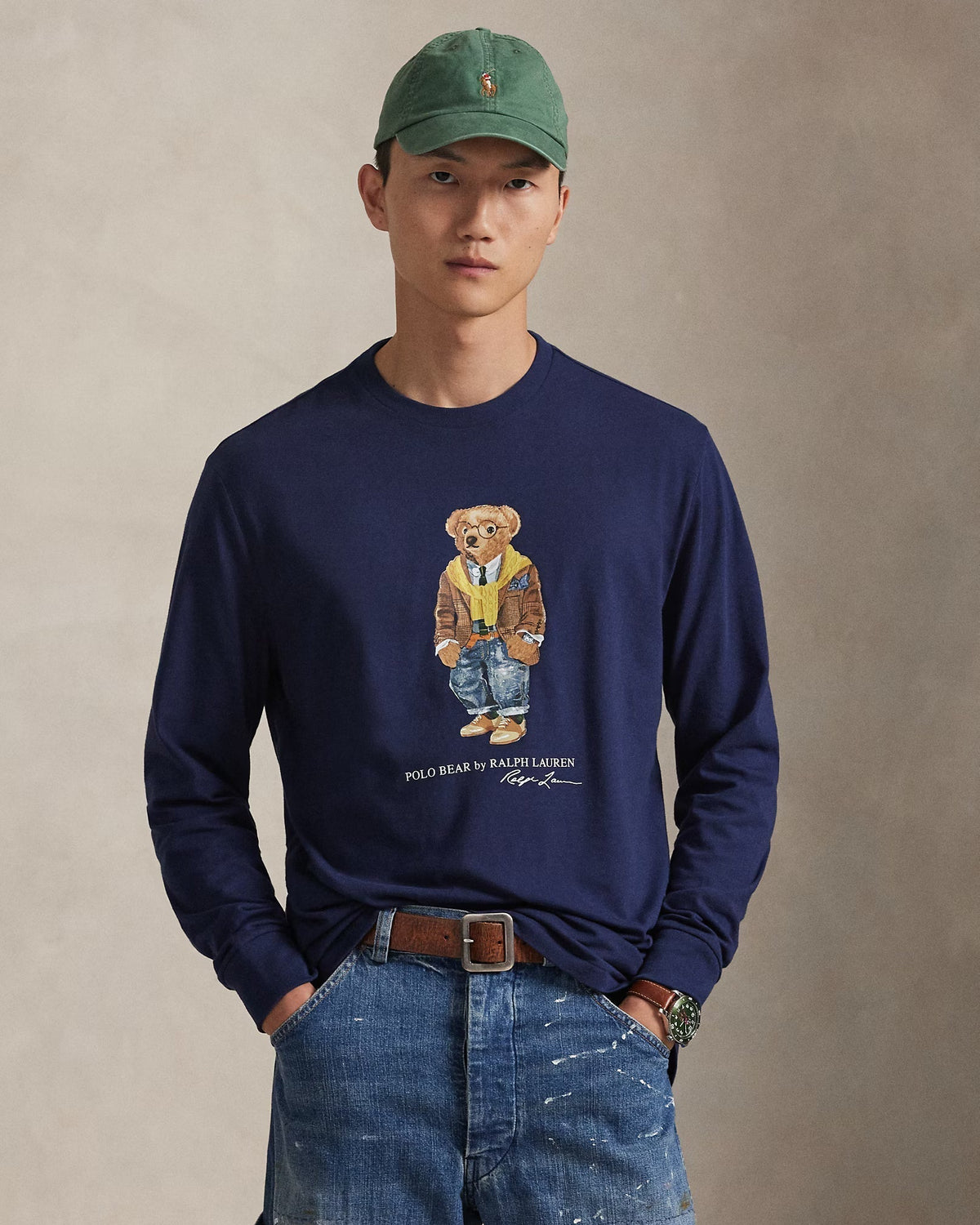 T-shirt Polo Bear en jersey pour homme Coupe classique