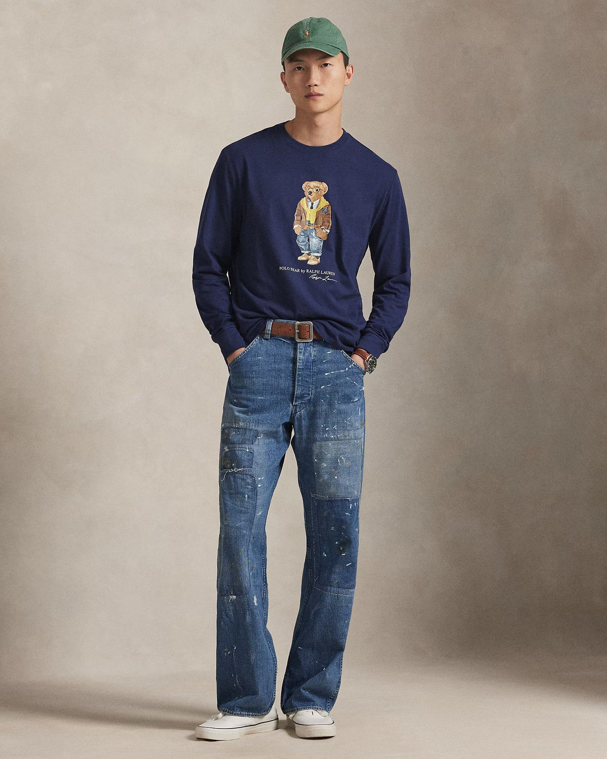 T-shirt Polo Bear en jersey pour homme Coupe classique