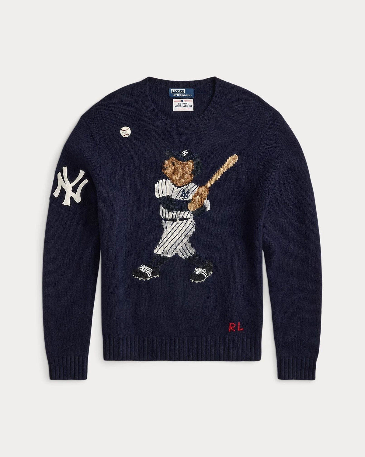 Herren Polo Bear Yankees Pullover
