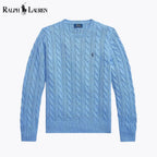 Herren-Zopfstrickpullover aus Baumwolle