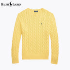Herren-Zopfstrickpullover aus Baumwolle