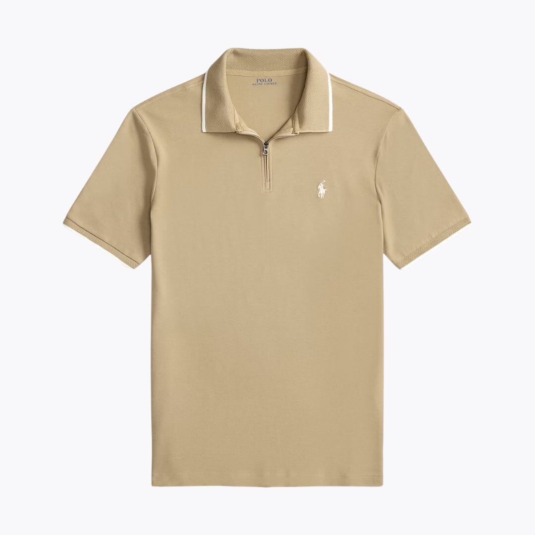 Polo-Shirt aus Stretch-Mesh, klassische Passform für Herren