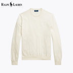 Herren Pullover aus Baumwolle-Kaschmir mit Rundhalsausschnitt