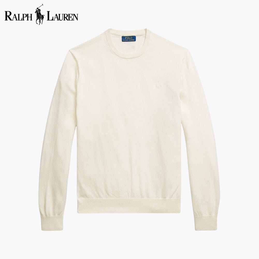 Herren Pullover aus Baumwolle-Kaschmir mit Rundhalsausschnitt