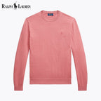 Herren Pullover aus Baumwolle-Kaschmir mit Rundhalsausschnitt