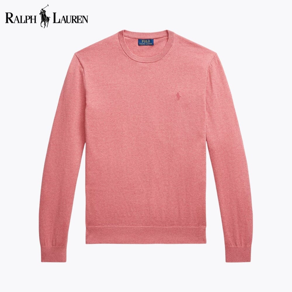Herren Pullover aus Baumwolle-Kaschmir mit Rundhalsausschnitt