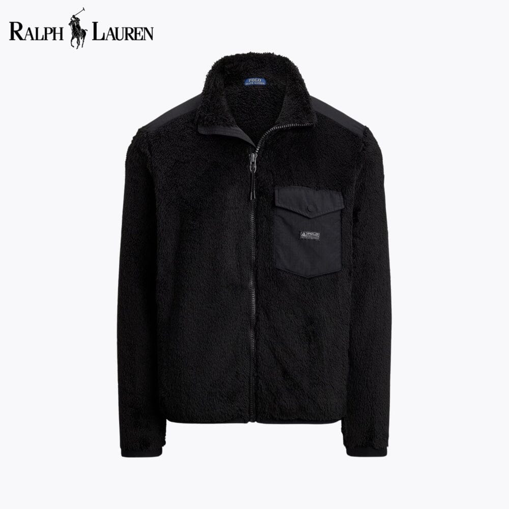 Herren Fleecejacke mit Lockenflor